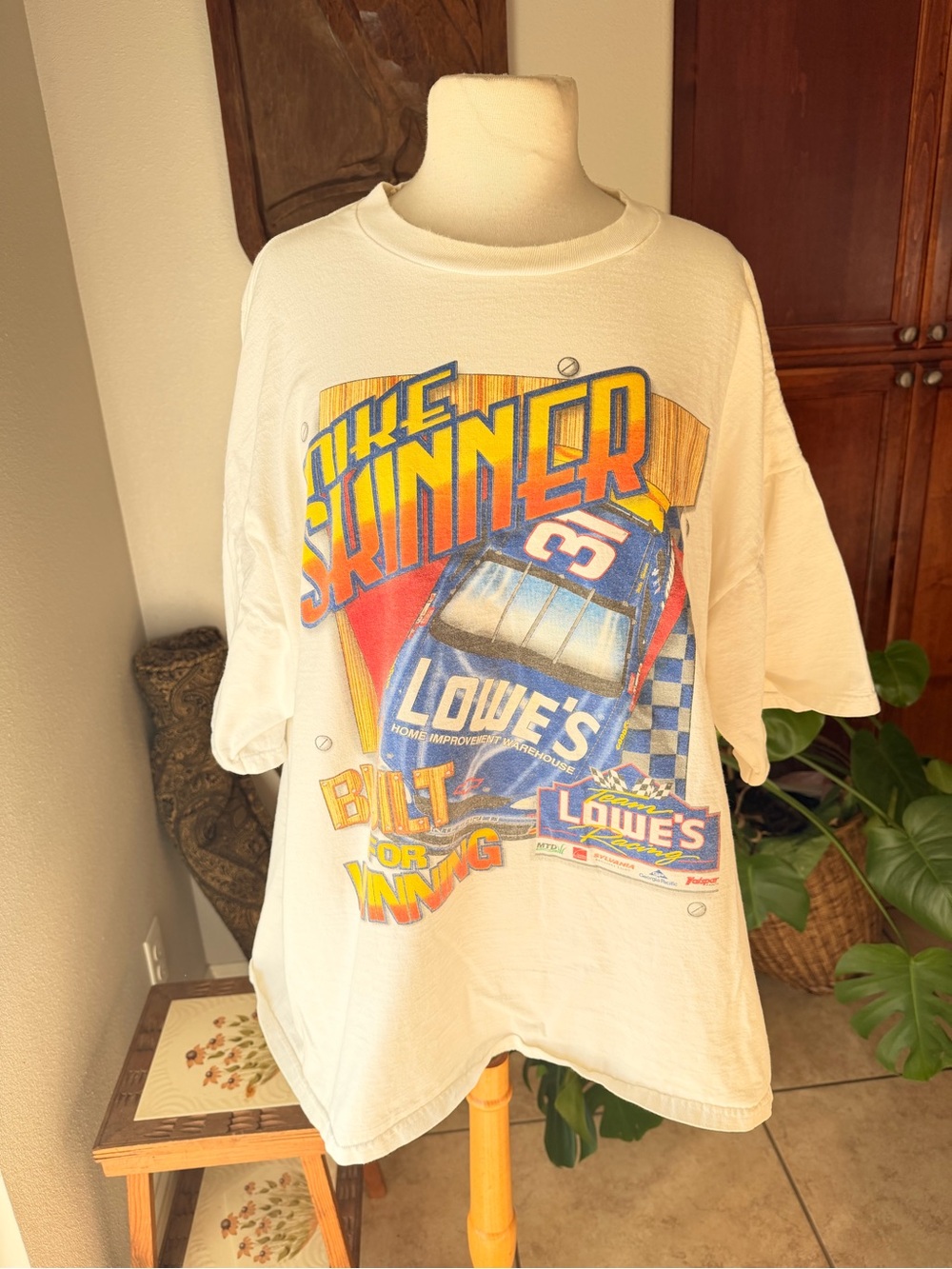 Vintage Mike Skinner Lowe’s NASCAR Racing Tee 2XL